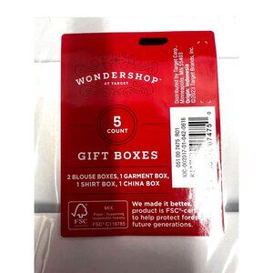Wondershop  5 Count Gift Boxes Set - 2 Blouse 1 Garment 1 Shirt 1 China Box